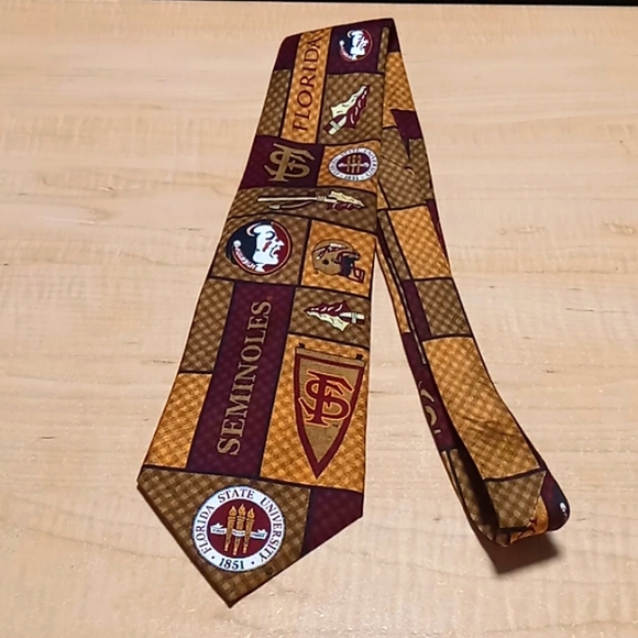 Vintage "Florida State University" Seminoles Necktie by Eagle Neckwear - Picture 2 of 6